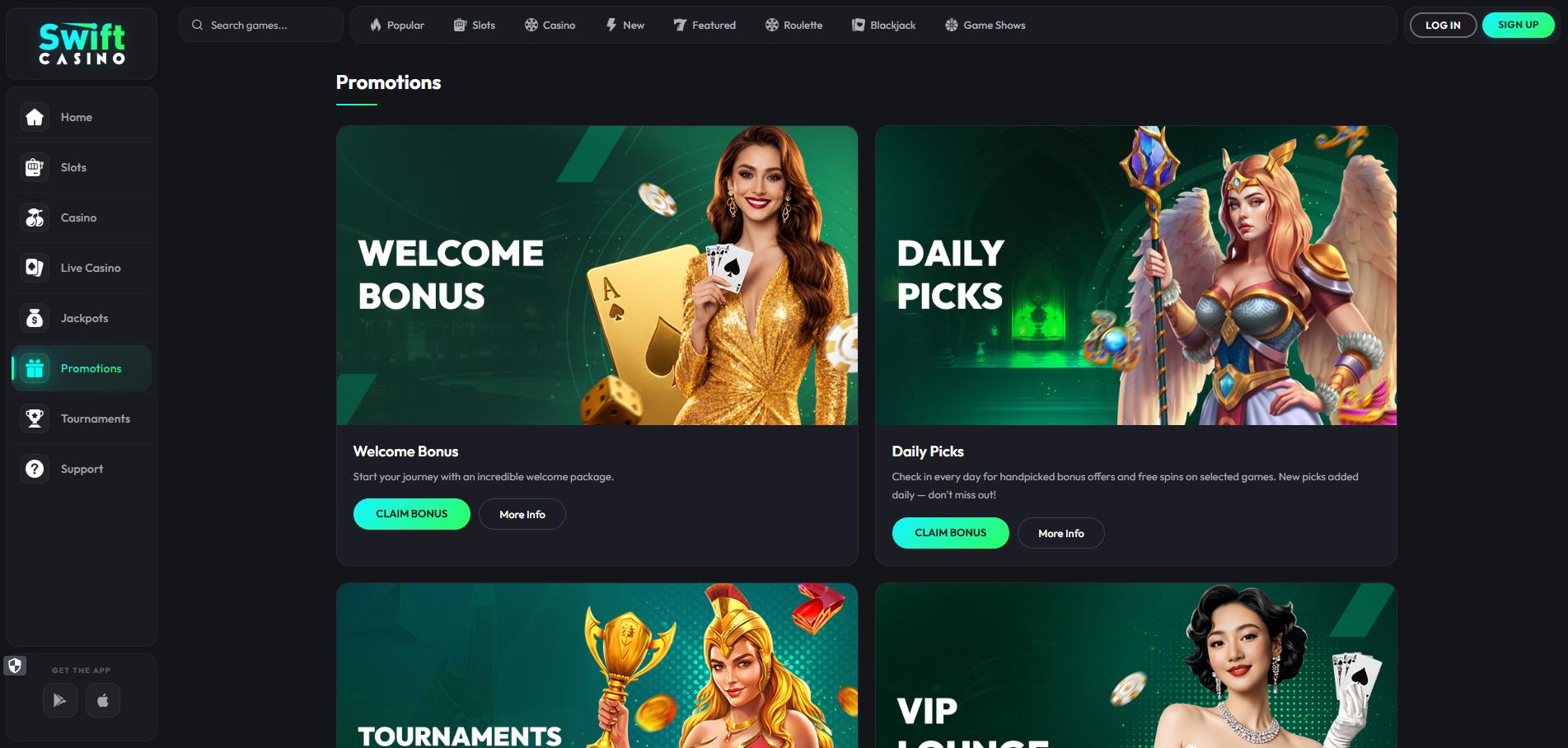 Swift Casino screenshot 3
