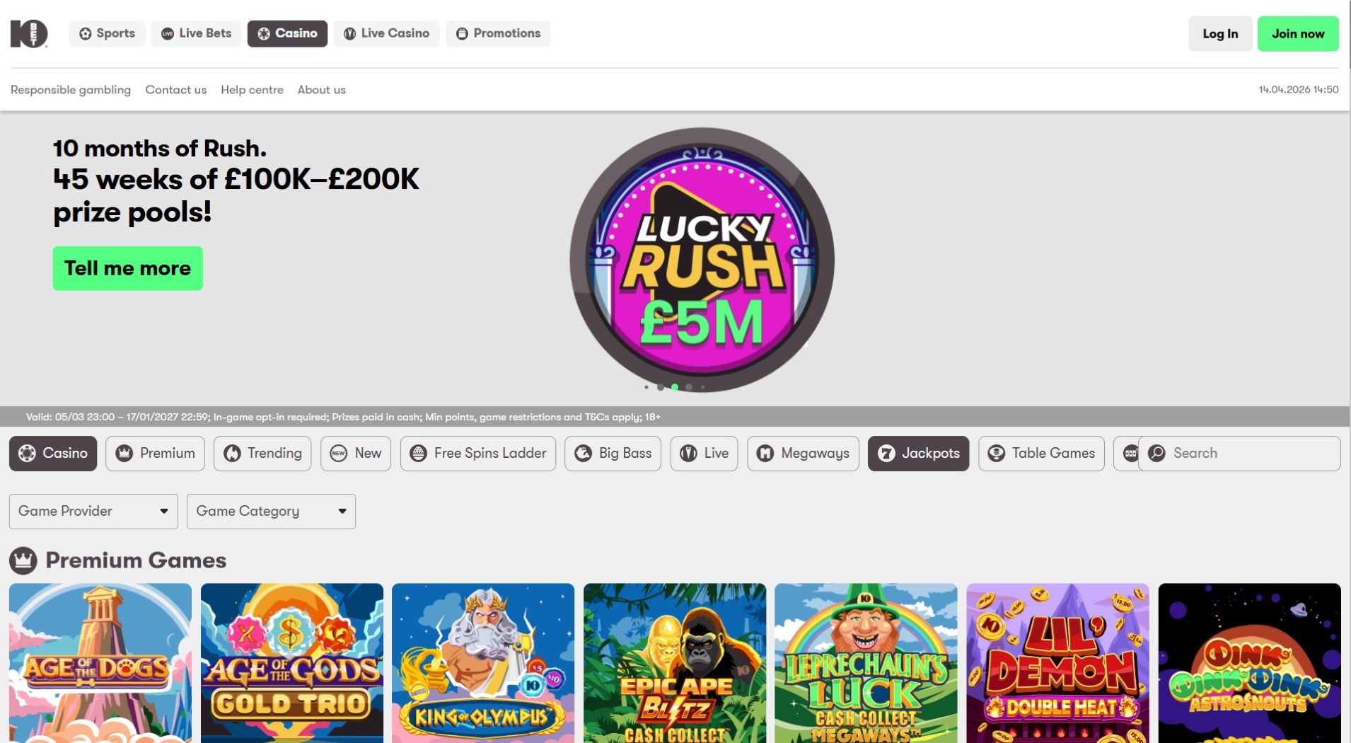 6. 10Bet Casino- Snabba Online Casino Utbetalningar