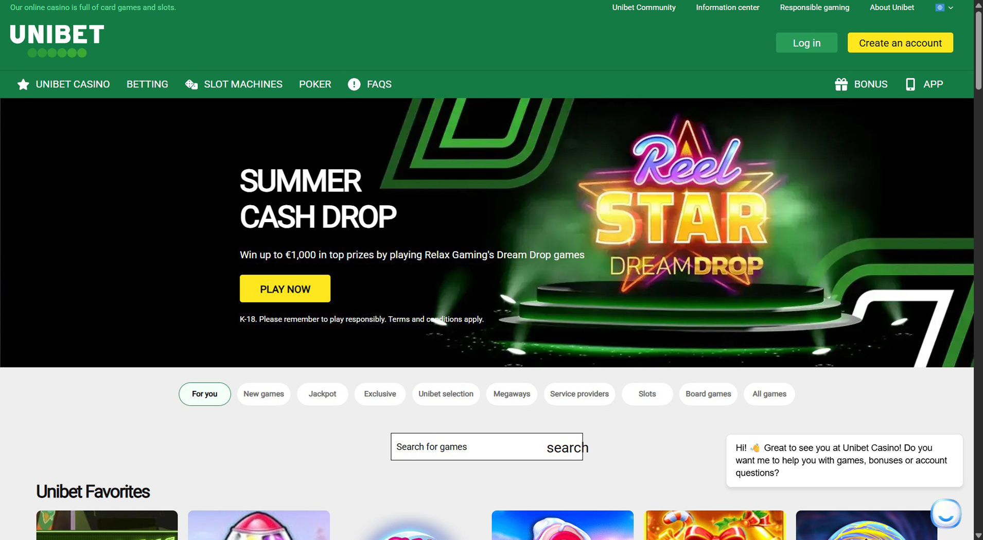 9. Unibet Casino- Enkel onlinekasinoinstallation
